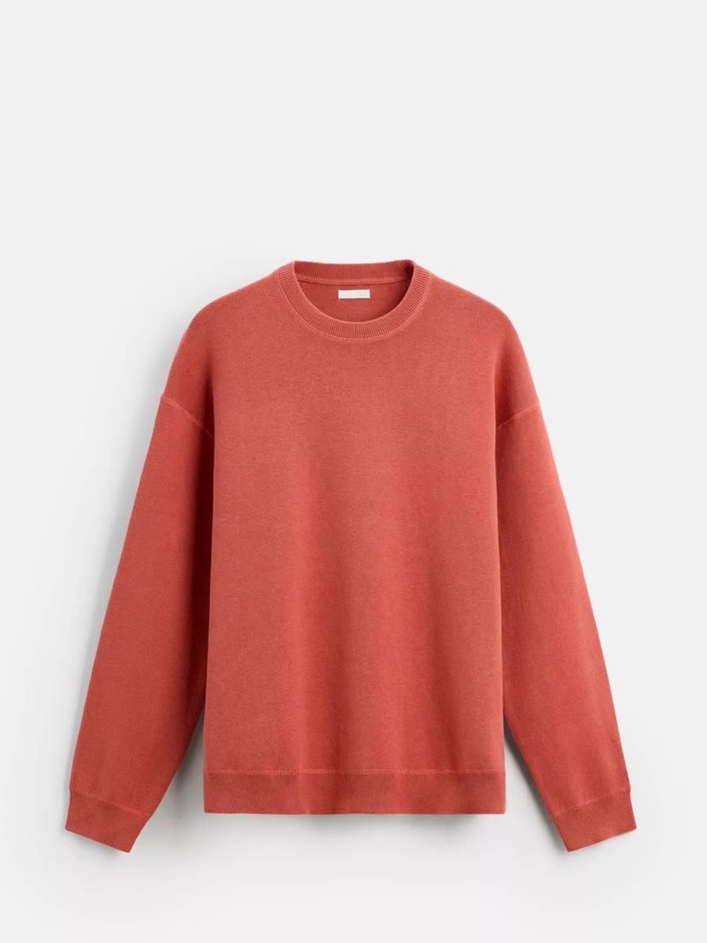 Zara Men's Crewneck Sweater in Terracotta
